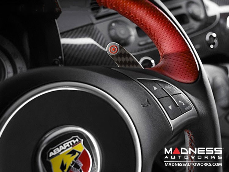 FIAT 500 ABARTH Paddle Shifter Trim Kit in Carbon Fiber
